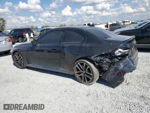 2022 BMW 2 Series 230i with VIN 3MW23CM03N8C59765, listed as a Copart auction lot 44699035 with 14,101 mi miles and Salvage Title. Bid and sale history available at carsss.com. Image 2.