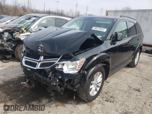 2017 Dodge Journey SXT with VIN 3C4PDDBG8HT520725, listed as a Copart auction lot 38070542 with 103,325 mi miles and Salvage title. Bid and sale history available at DreamBid. Image 2.