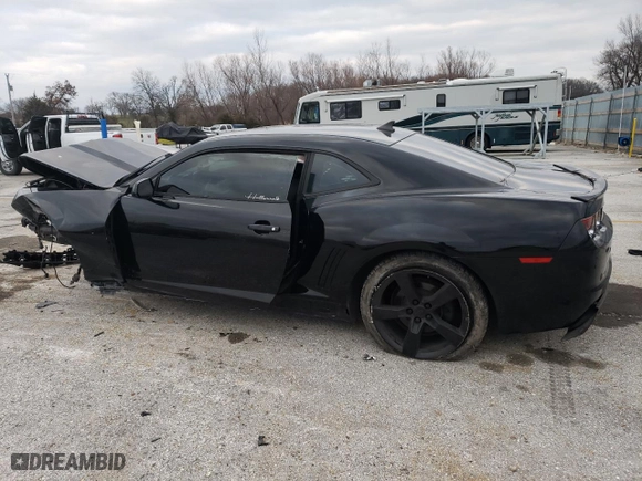 2013 Chevrolet Camaro LS with VIN 2G1FE1E37D9214458, listed as a Copart auction lot 87059004 with 107,914 mi miles and Salvage Title. Bid and sale history available at carsss.com. Image 2.