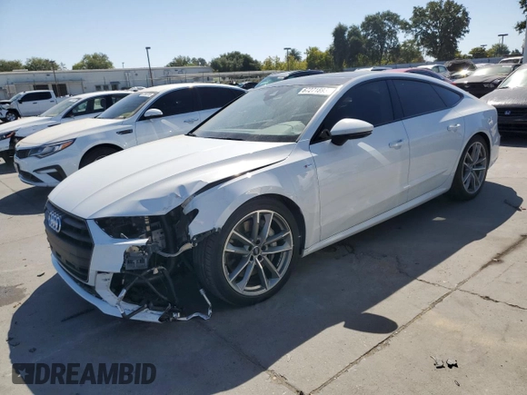 2020 Audi A7 Premium Plus with VIN WAUU2AF2XLN003678, listed as a Copart auction lot 67271893 with 33,856 mi miles and . Bid and sale history available at DreamBid. Image 1.