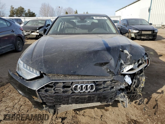 2020 Audi A4 Premium Plus with VIN WAUENAF49LN005872, listed as a Copart auction lot 48748015 with Not provided miles and Salvage title. Bid and sale history available at DreamBid. Image 5.