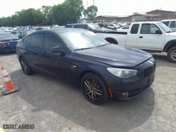 2012 BMW 5 Series Gran Turismo 550i xDrive with VIN WBASP4C53CC341928, listed as a IAAI auction lot 36580839 with 93,808 mi miles. Bid and sale history available at carsss.com. Image 1.
