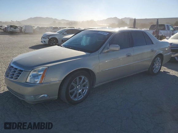 2007 Cadillac DTS Performance z VIN 1G6KD57907U187194, wystawiony jako Copart lot #79310374 z przebiegiem 108 144 mil mil oraz Szkoda całkowita • Salvage title. Historia ofert i sprzedaży dostępna na DreamBid. Obrazek 1.