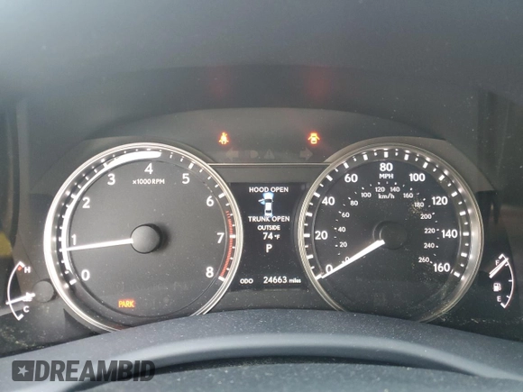 2015 Lexus GS 350 with VIN JTHCE1BL1FA002725, listed as a Copart auction lot 57099205 with 24,663 mi miles and Salvage title. Bid and sale history available at DreamBid. Image 9.