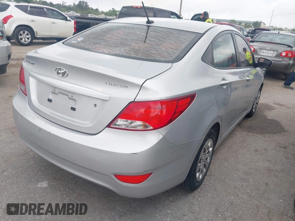 2015 Hyundai Accent GLS with VIN KMHCT4AE7FU930948, listed as a IAAI auction lot 42171213 with 150,543 mi miles and . Bid and sale history available at carsss.com. Image 4.
