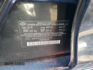 2019 Hyundai Sonata SE with VIN 5NPE24AF1KH779604, listed as a Copart auction lot 48901155 with 74,963 mi miles and Salvage Title. Bid and sale history available at DreamBid. Image 12.