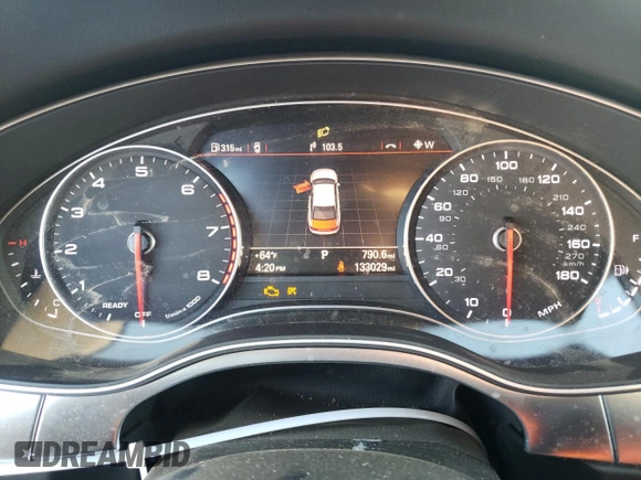 2016 Audi A6 3.0T Premium Plus with VIN WAUFGAFC3GN016328, listed as a Copart auction lot 38322563 with 133,029 mi miles. Bid and sale history available at carsss.com. Image 9.