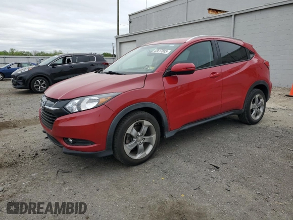 2016 Honda HR-V EX-L w/Navi with VIN 3CZRU6H72GM767205, listed as a Copart auction lot 53617835 with 79,365 mi miles and Salvage Title. Bid and sale history available at carsss.com. Image 1.
