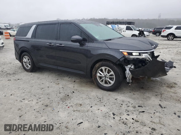 2024 Kia Carnival LX with VIN KNDNB4H35R6325775, listed as a Copart auction lot 44933695 with 20,996 mi miles and Salvage Title. Bid and sale history available at carsss.com. Image 4.