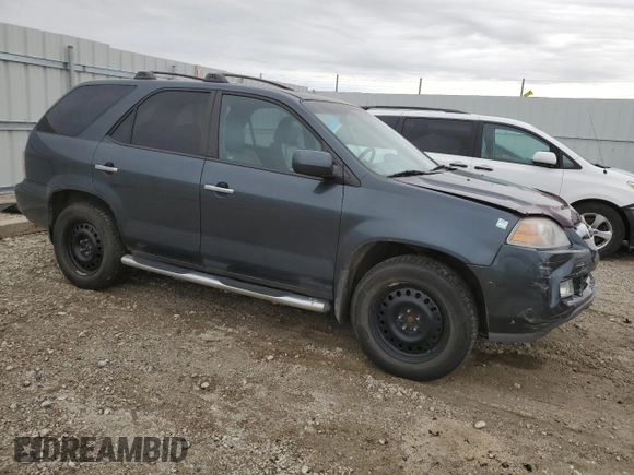 2004 Acura MDX Touring Pkg with VIN 2HNYD18604H000551, listed as a Copart auction lot 73553704 with 247,080 mi miles and Salvage Title. Bid and sale history available at carsss.com. Image 4.