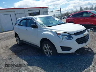 2017 Chevrolet Equinox LS with VIN 2GNALBEK8H1593177, listed as a IAAI auction lot 41848425 with 135,357 mi miles. Bid and sale history available at carsss.com. Image 1.