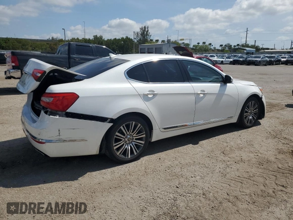 2015 Kia Cadenza Premium with VIN KNALN4D70F5173068, listed as a Copart auction lot 54244274 with 58,478 mi miles and Salvage Title. Bid and sale history available at carsss.com. Image 3.