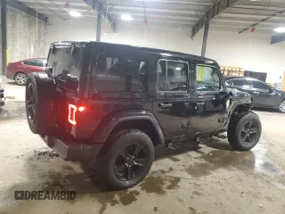 2021 Jeep Wrangler Unlimited Sahara z VIN 1C4HJXEN8MW772617, wystawiony jako Copart lot #50134815 z przebiegiem 41 705 mil mil oraz Szkoda całkowita • Salvage title. Historia ofert i sprzedaży dostępna na DreamBid. Obrazek 3.
