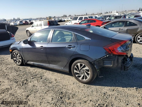 2018 Honda Civic Sedan EX with VIN 2HGFC2F70JH520120, listed as a Copart auction lot 43040565 with 60,814 mi miles and Salvage Title. Bid and sale history available at carsss.com. Image 2.