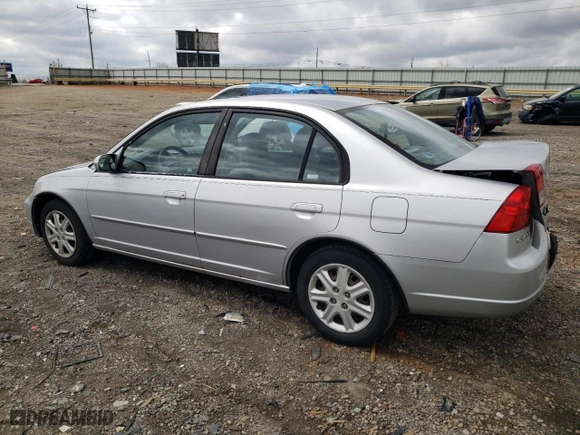 2003 Honda Civic EX with VIN 1HGES26703L000858, listed as a Copart auction lot 51075605 with 222,181 mi miles and Clean Title. Bid and sale history available at carsss.com. Image 2.
