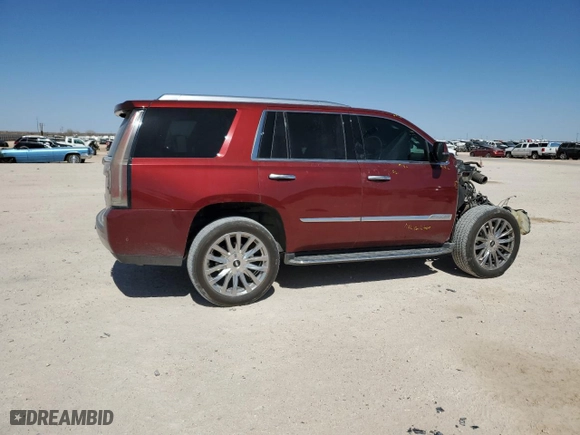 2017 Cadillac Escalade Luxury with VIN 1GYS4BKJ5HR182696, listed as a Copart auction lot 47000395 with 96,540 mi miles and Salvage Title. Bid and sale history available at carsss.com. Image 3.