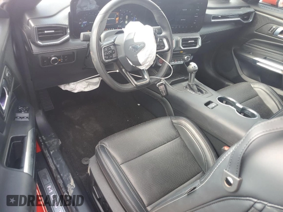 2024 Ford Mustang GT with VIN 1FA6P8CF5R5425448, listed as a Copart auction lot 55975225 with 9,391 mi miles and Salvage title. Bid and sale history available at DreamBid. Image 8.