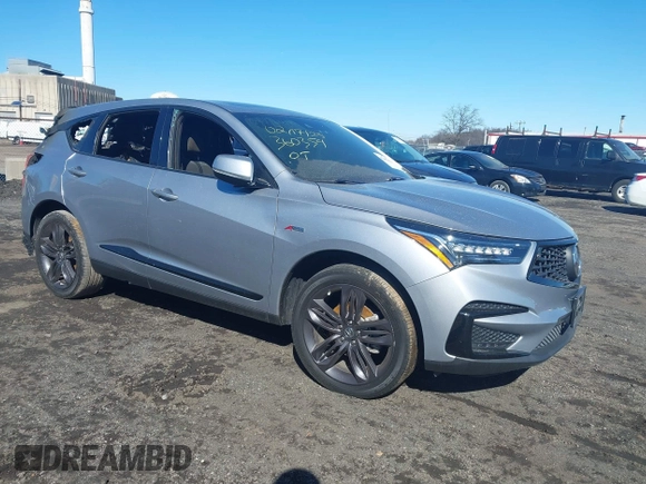2021 Acura RDX w/A-Spec Package with VIN 5J8TC2H66ML034961, listed as a IAAI auction lot 41642890 with 83,707 mi miles. Bid and sale history available at carsss.com. Image 1.