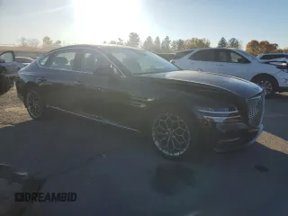 2021 Genesis G80 2.5T with VIN KMTGB4SC5MU046379, listed as a Copart auction lot 77659574 with 30,997 mi miles and Salvage Title. Bid and sale history available at carsss.com. Image 4.