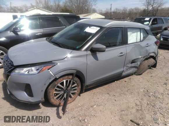 2022 Nissan Kicks SV with VIN 3N1CP5CV1NL503384, listed as a IAAI auction lot 41826171 with 54,355 mi miles. Bid and sale history available at carsss.com. Image 17.