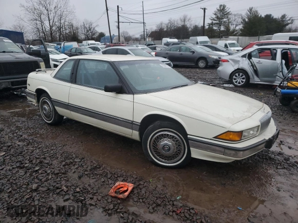 1990 Buick Regal with VIN 2G4WD14T3L1423376, listed as a Copart auction lot 43848175 with 51,407 mi miles and Clean Title. Bid and sale history available at DreamBid. Image 4.