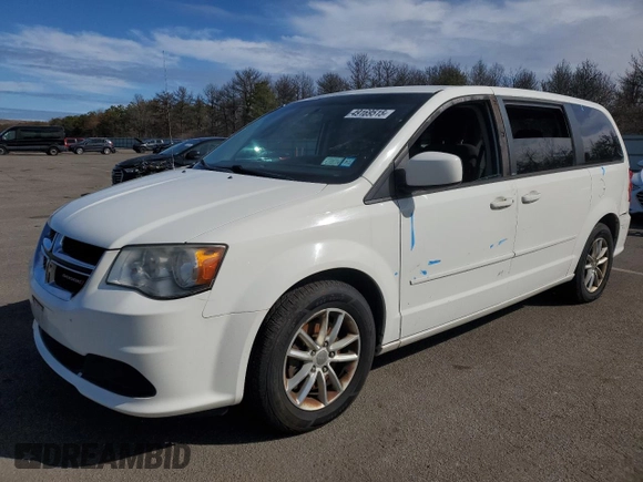 2013 Dodge Grand Caravan SXT with VIN 2C4RDGCG8DR749444, listed as a Copart auction lot 49169515 with 166,104 mi miles and Salvage Title. Bid and sale history available at DreamBid. Image 1.