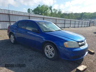 2013 Dodge Avenger SE with VIN 1C3CDZAB2DN506173, listed as a IAAI auction lot 41933153 with 215,703 mi miles. Bid and sale history available at carsss.com. Image 1.