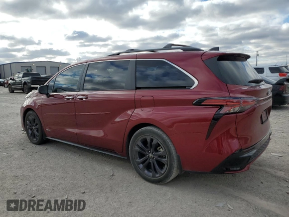 2021 Toyota Sienna XSE with VIN 5TDDRKEC6MS030354, listed as a Copart auction lot 49727165 with 106,988 mi miles and Salvage Title. Bid and sale history available at DreamBid. Image 2.