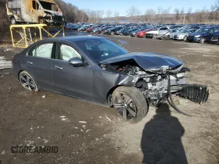 2024 Mercedes-Benz C 300 with VIN W1KAF4HB3RR230548, listed as a Copart auction lot 46649255 with Not Provided miles and Salvage Title. Bid and sale history available at DreamBid. Image 4.