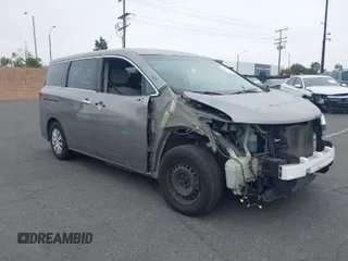 2012 Nissan Quest SL with VIN JN8AE2KP3C9033087, listed as a IAAI auction lot 41979763 with 83,085 mi miles. Bid and sale history available at carsss.com. Image 1.