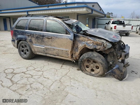 2006 Jeep Grand Cherokee Limited with VIN 1J4HS58216C225416, listed as a Copart auction lot 47597235 with 168,411 mi miles and Salvage Title. Bid and sale history available at carsss.com. Image 4.