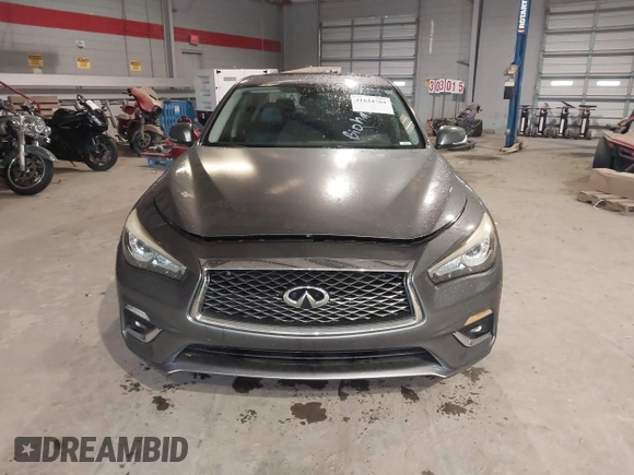 2018 Infiniti Q50 Luxe with VIN JN1EV7AP9JM366158, listed as a IAAI auction lot 41624764 with 76,550 mi miles and . Bid and sale history available at DreamBid. Image 12.