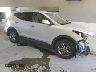 2017 Hyundai Santa Fe 2.4L z VIN 5XYZTDLB4HG440683, wystawiony jako Copart lot #55408975 z przebiegiem 105 014 mil mil oraz Szkoda całkowita • Salvage title. Historia ofert i sprzedaży dostępna na DreamBid. Obrazek 4.