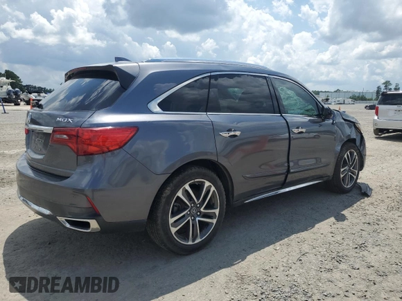 2017 Acura MDX Advance with VIN 5FRYD3H8XHB001445, listed as a Copart auction lot 60492425 with 139,450 mi miles and Salvage title. Bid and sale history available at DreamBid. Image 3.