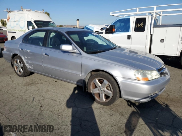 2002 Acura TL Type S w/Navigation with VIN 19UUA56982A035837, listed as a Copart auction lot 79506194 with 201,706 mi miles and Salvage Title. Bid and sale history available at carsss.com. Image 4.
