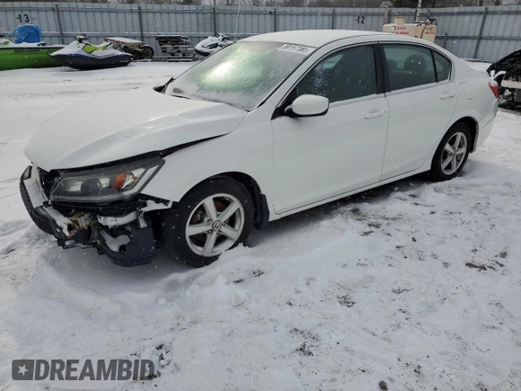 2015 Honda Accord Sedan LX with VIN 1HGCR2F34FA802121, listed as a Copart auction lot 46115235 with 126,084 mi miles and Salvage Title. Bid and sale history available at carsss.com. Image 1.