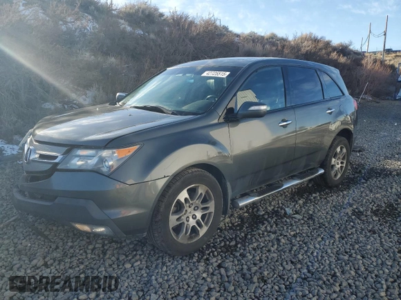 2007 Acura MDX with VIN 2HNYD28247H519075, listed as a Copart auction lot 42725515 with 198,606 mi miles and Salvage Title. Bid and sale history available at carsss.com. Image 1.