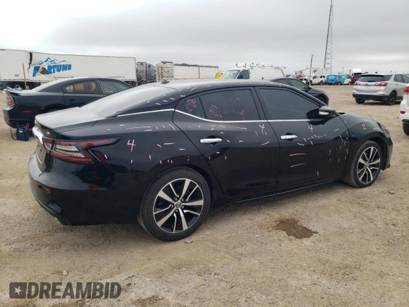 2021 Nissan Maxima SV with VIN 1N4AA6CV7MC514093, listed as a Copart auction lot 53454705 with 99,428 mi miles and Salvage title. Bid and sale history available at DreamBid. Image 3.