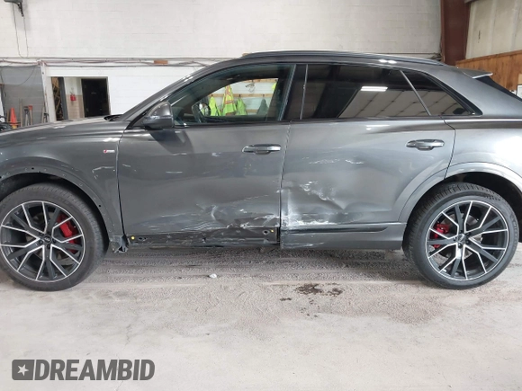 2020 Audi Q8 Premium Plus with VIN WA1EVAF14LD015881, listed as a IAAI auction lot 42646808 with 46,136 mi miles and . Bid and sale history available at DreamBid. Image 6.