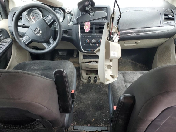 2019 Dodge Grand Caravan SE with VIN 2C4RDGBG6KR719552, listed as a Copart auction lot 46857125 with 0 mi miles and Salvage Title. Bid and sale history available at carsss.com. Image 8.