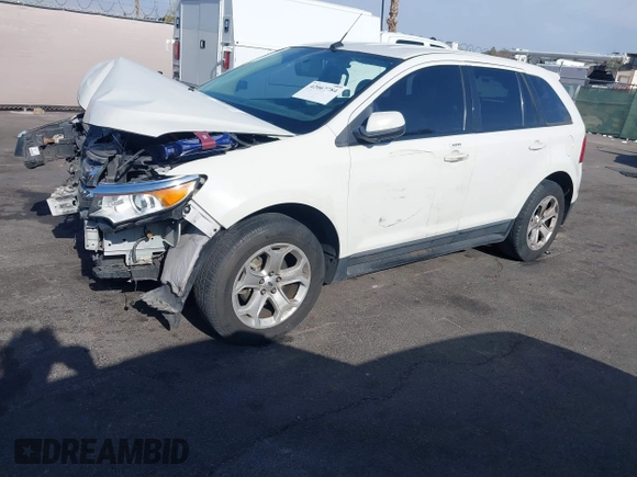 2013 Ford Edge SEL with VIN 2FMDK3J95DBA83550, listed as a IAAI auction lot 42067784 with 129,732 mi miles. Bid and sale history available at carsss.com. Image 2.