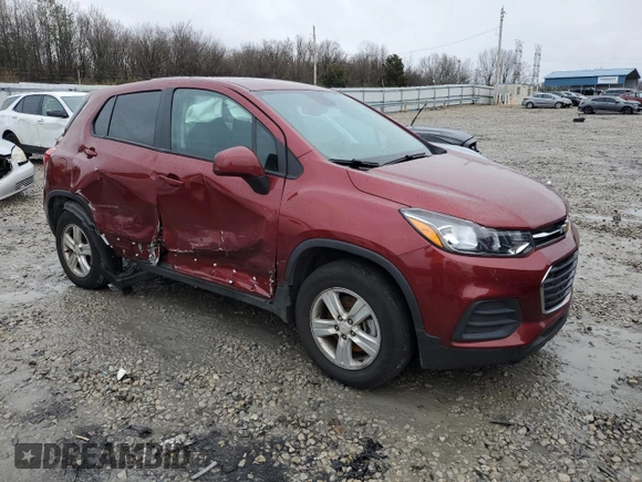 2022 Chevrolet Trax LS with VIN KL7CJNSM8NB503422, listed as a Copart auction lot 38835324 with 41,612 mi miles and Salvage Title. Bid and sale history available at carsss.com. Image 4.