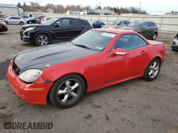 2003 Mercedes-Benz SLK 320 z VIN WDBKK65F93F271366, wystawiony jako Copart lot #81280154 z przebiegiem 186 333 mil mil oraz Szkoda całkowita • Salvage title. Historia ofert i sprzedaży dostępna na DreamBid. Obrazek 1.