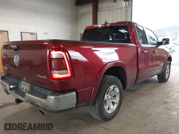 2019 Ram 1500 Laramie with VIN 1C6SRFDT0KN848897, listed as a IAAI auction lot 41993489 with 26,936 mi miles. Bid and sale history available at carsss.com. Image 4.