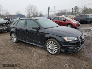 2016 Audi A3 e-tron Premium with VIN WAUUPBFF6GA088655, listed as a Copart auction lot 41586845 with 119,303 mi miles and Clean Title. Bid and sale history available at carsss.com. Image 4.