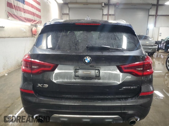 2019 BMW X3 xDrive30i with VIN 5UXTR9C50KLR05045, listed as a Copart auction lot 50721855 with 62,139 mi miles and Salvage Title. Bid and sale history available at DreamBid. Image 6.