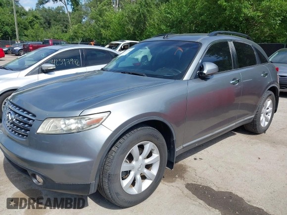 2004 Infiniti FX with VIN JNRAS08W44X203588, listed as a IAAI auction lot 42571968 with 92,319 mi miles and . Bid and sale history available at DreamBid. Image 2.