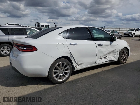 2016 Dodge Dart SXT Sport with VIN 1C3CDFFA2GD821001, listed as a Copart auction lot 49884745 with 163,527 mi miles and Salvage Title. Bid and sale history available at carsss.com. Image 3.