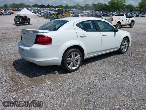 2012 Dodge Avenger SXT with VIN 1C3CDZCB2CN290465, listed as a IAAI auction lot 42082918 with 188,793 mi miles and . Bid and sale history available at carsss.com. Image 4.