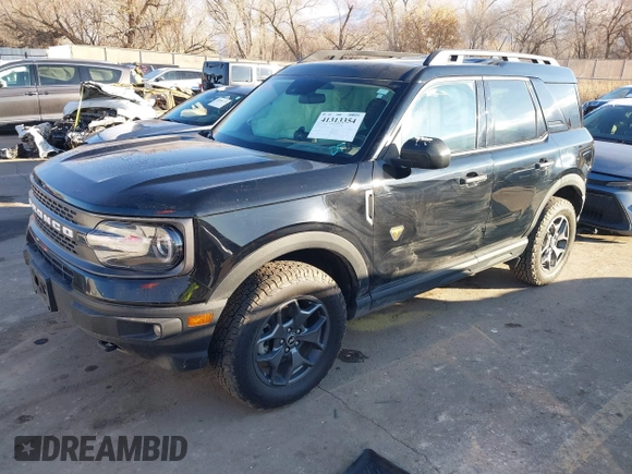 2021 Ford Bronco Sport Badlands z VIN 3FMCR9D92MRB30167, wystawiony jako IAAI lot #41313354 z przebiegiem 53 367 mil mil oraz . Historia ofert i sprzedaży dostępna na DreamBid. Obrazek 2.